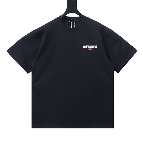 EM Sneakers WE11DONE 26SS 10th Anniversary Edition Logo T-Shirt Black