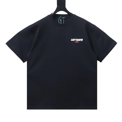 EM Sneakers WE11DONE 26SS 10th Anniversary Edition Logo T-Shirt Black 01