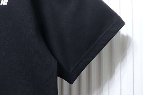 EM Sneakers WE11DONE 26SS 10th Anniversary Edition Logo T-Shirt Black