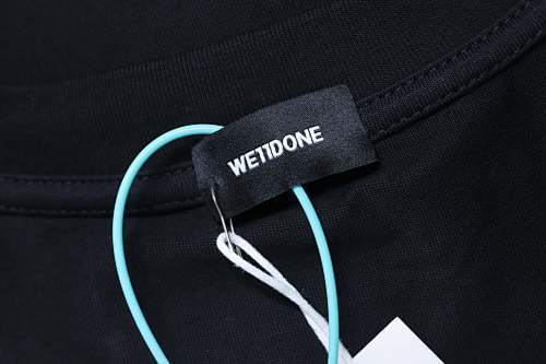 EM Sneakers WE11DONE 26SS 10th Anniversary Edition Logo T-Shirt Black