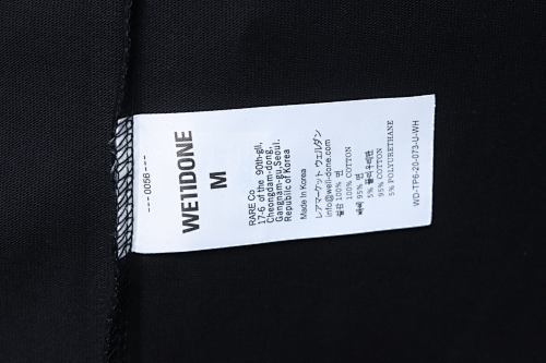 EM Sneakers WE11DONE 26SS 10th Anniversary Edition Logo T-Shirt Black