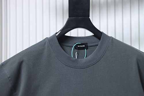 EM Sneakers WE11DONE 26SS 10th Anniversary Edition Logo T-Shirt Gray