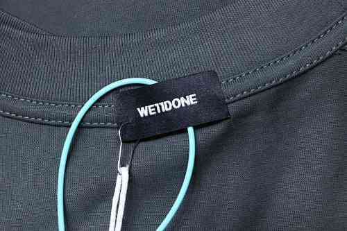 EM Sneakers WE11DONE 26SS 10th Anniversary Edition Logo T-Shirt Gray