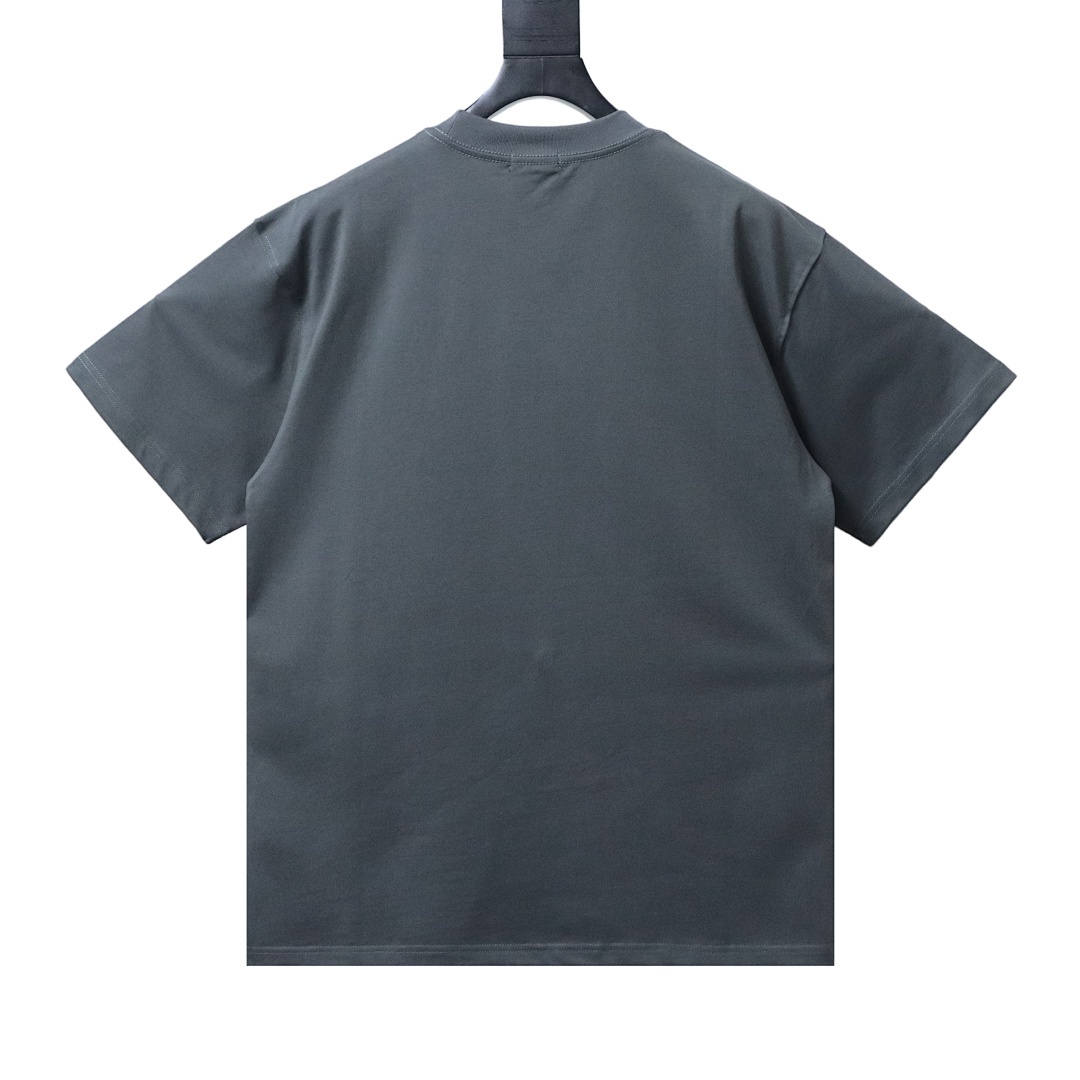 EM Sneakers WE11DONE 26SS 10th Anniversary Edition Logo T-Shirt Gray