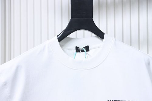 EM Sneakers WE11DONE 26SS 10th Anniversary Edition Logo T-Shirt White