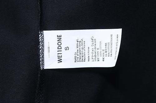 EM Sneakers WE11DONE Color-Block Logo T-Shirt Black