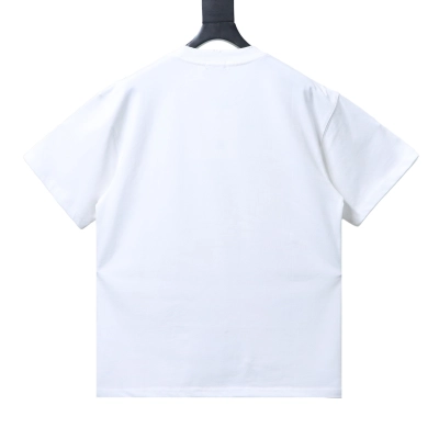 EM Sneakers WE11DONE Colorful Hand-Painted Graffiti Print T-Shirt White 02