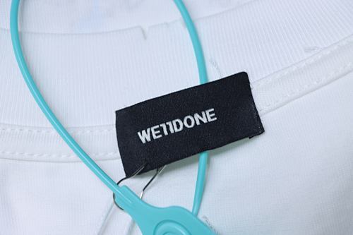 EM Sneakers WE11DONE Colorful Hand-Painted Graffiti Print T-Shirt White