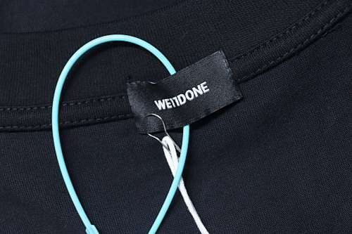 EM Sneakers WE11DONE Colorful Spray-Paint Logo T-Shirt Black