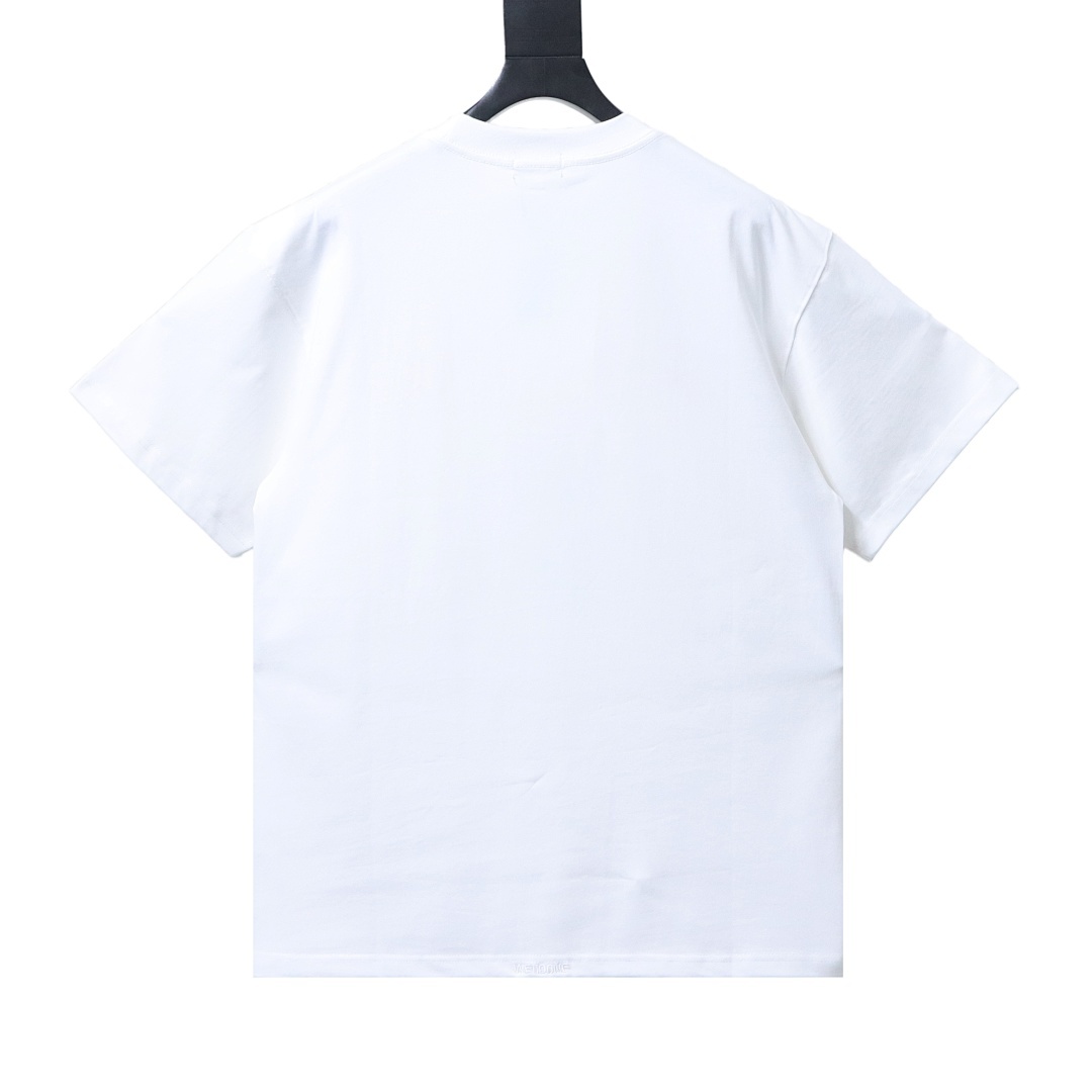 EM Sneakers WE11DONE Colorful Spray-Paint Logo T-Shirt White