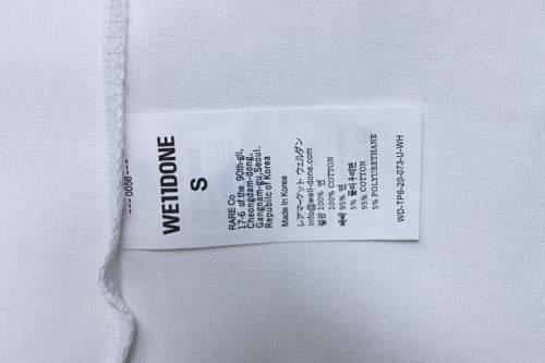 EM Sneakers WE11DONE Colorful Spray-Paint Logo T-Shirt White