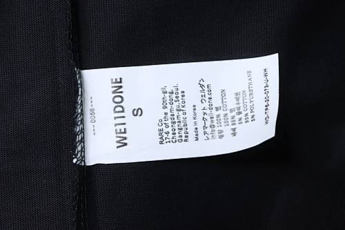 EM Sneakers WE11DONE Minimalist Letter-Print T-Shirt Black