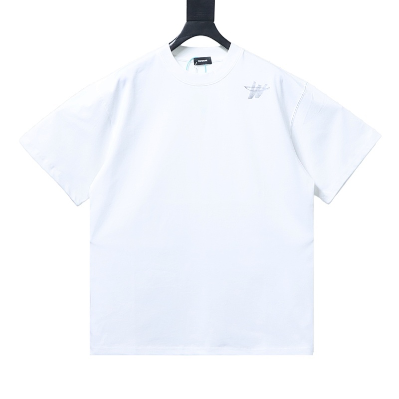 EM Sneakers WE11DONE Minimalist Letter-Print T-Shirt White