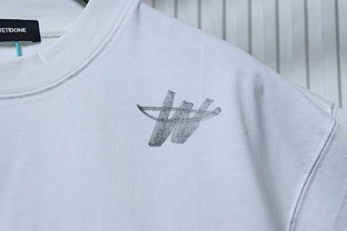 EM Sneakers WE11DONE Minimalist Letter-Print T-Shirt White