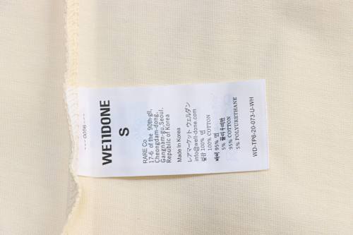 EM Sneakers WE11DONE New Minimalist Logo T-Shirt Apricot