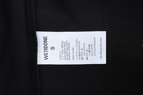 EM Sneakers WE11DONE New Minimalist Logo T-Shirt Black