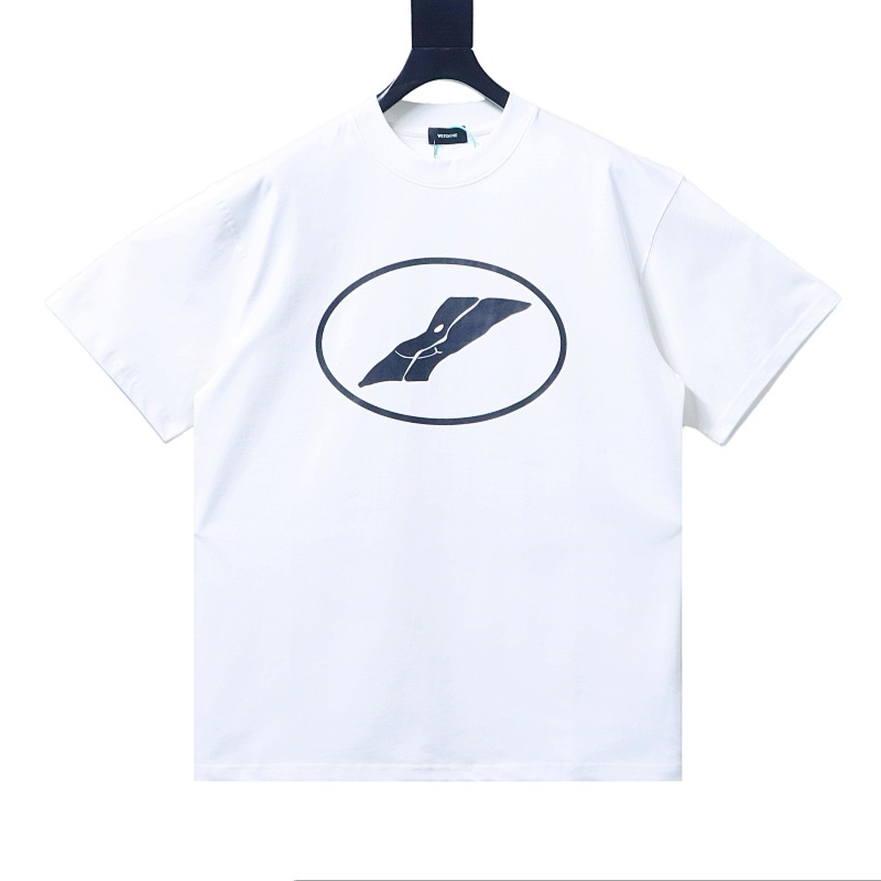 EM Sneakers WE11DONE Color-Block Logo T-Shirt White