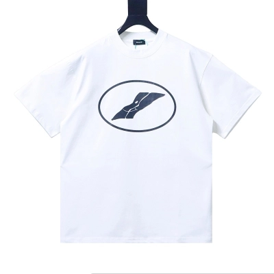 EM Sneakers WE11DONE Color-Block Logo T-Shirt White 01