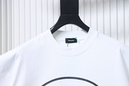 EM Sneakers WE11DONE Color-Block Logo T-Shirt White