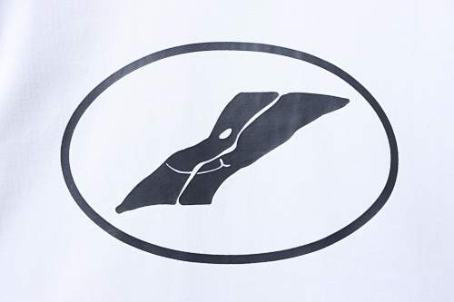 EM Sneakers WE11DONE Color-Block Logo T-Shirt White