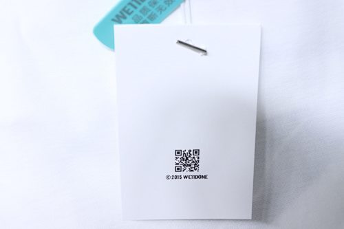 EM Sneakers WE11DONE Color-Block Logo T-Shirt White