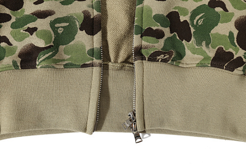 EM Sneakers BAPE 10th Anniversary Limited Edition Full-Zip Hoodie Chinese Ink-Style Green Camouflage