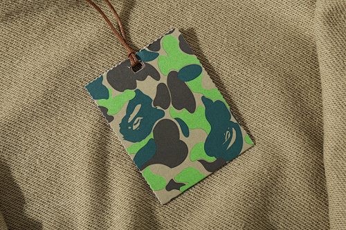 EM Sneakers BAPE 10th Anniversary Limited Edition Full-Zip Hoodie Chinese Ink-Style Green Camouflage