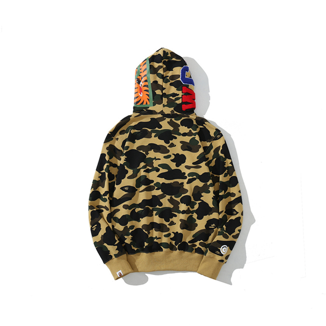 EM Sneakers BAPE 1st Camo Shark Full Zip Hoodie Yellow