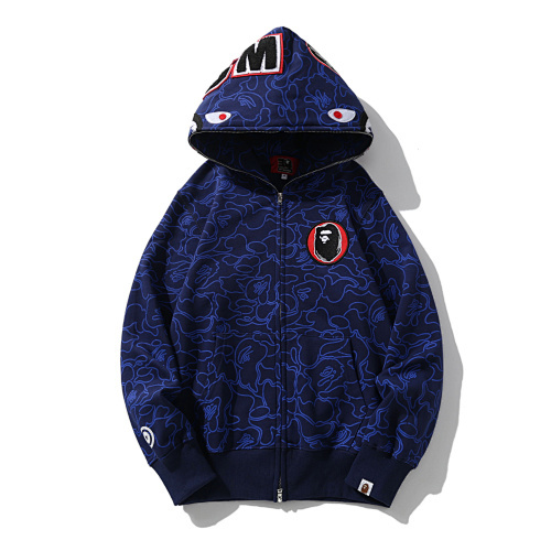 EM Sneakers BAPE 30th Anniversary Line Camo Shark Full Zip Hoodie Navy