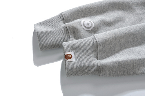 EM Sneakers BAPE ABC Camo Shark Wide Fit Full Zip Double Hoodie Gray