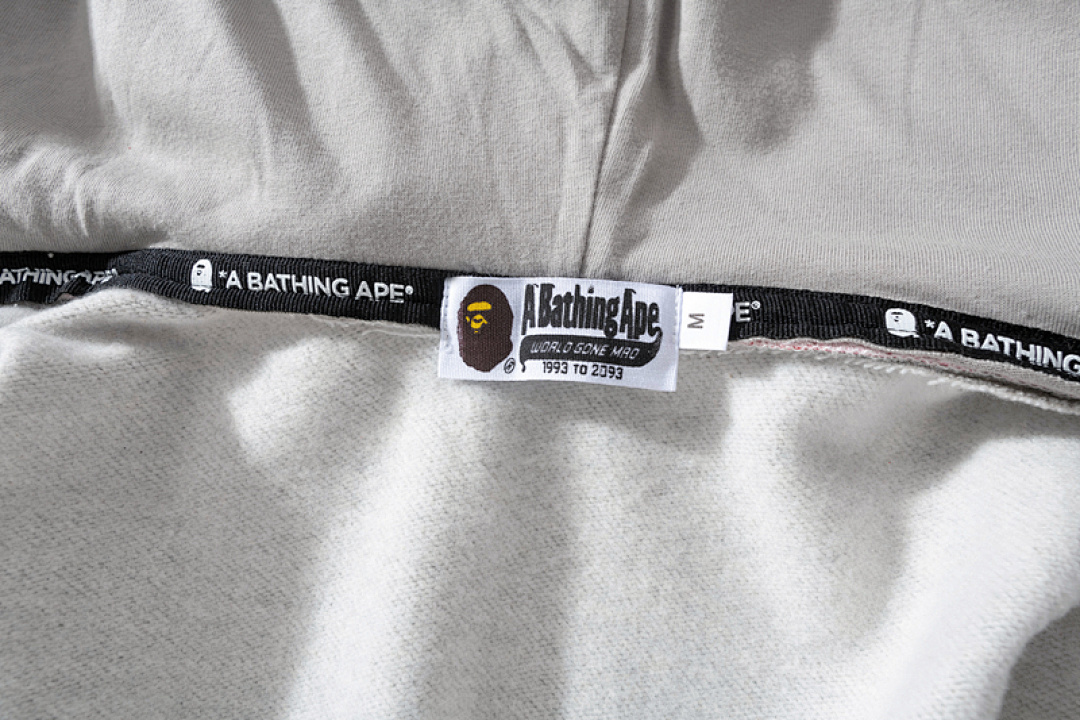 EM Sneakers BAPE ABC Camo Shark Wide Fit Full Zip Double Hoodie Gray