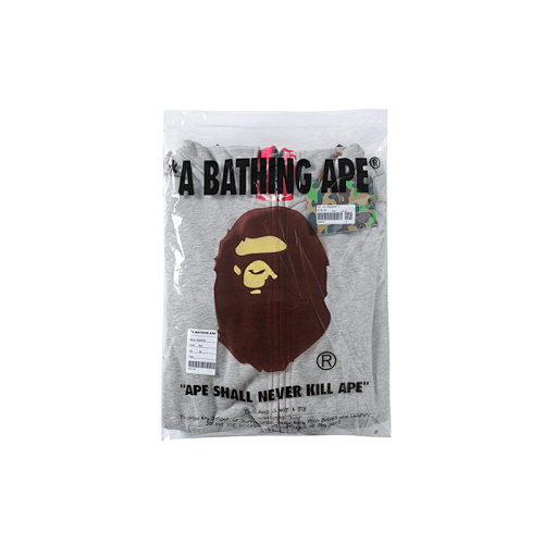 EM Sneakers BAPE ABC Camo Shark Wide Fit Full Zip Double Hoodie Gray