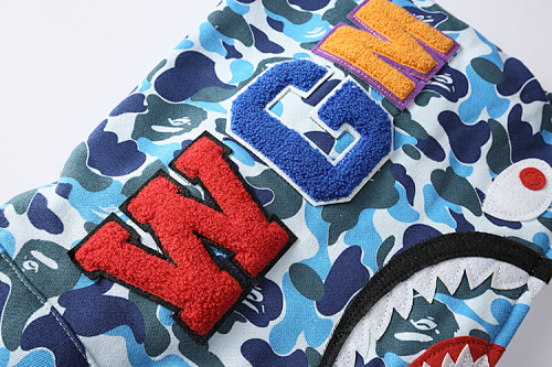 EM Sneakers BAPE ABC Separate Shark Full Zip Hoodie Blue/Green