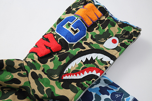 EM Sneakers BAPE ABC Separate Shark Full Zip Hoodie Blue/Green