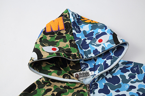 EM Sneakers BAPE ABC Separate Shark Full Zip Hoodie Blue/Green