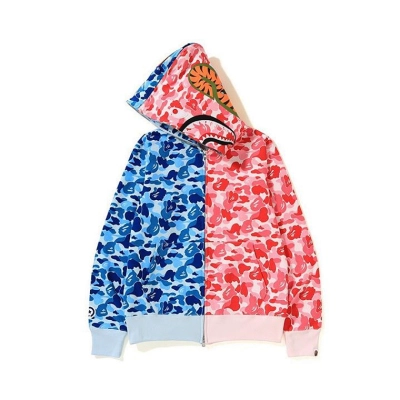 EM Sneakers BAPE ABC Separate Shark Full Zip Hoodie Blue/Pink 02