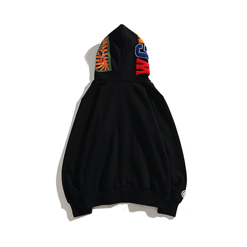 EM Sneakers BAPE ABC Shark Full Zip Double Hoodie Black/ Blue