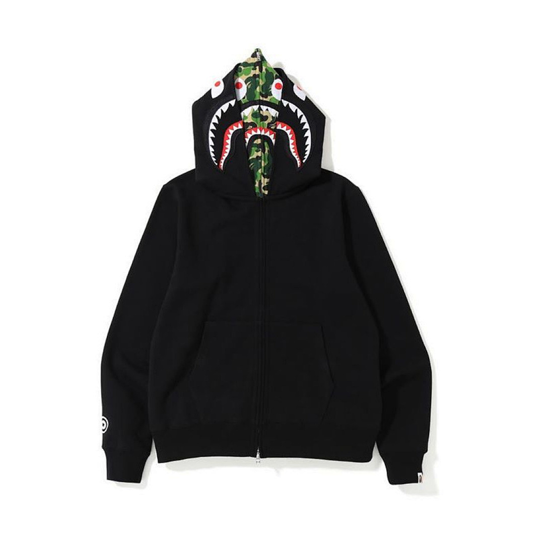 EM Sneakers BAPE ABC Shark Full Zip Double Hoodie Black/Green