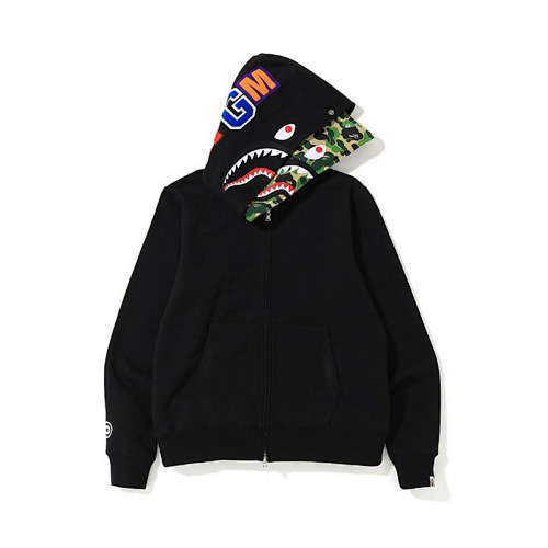 EM Sneakers BAPE ABC Shark Full Zip Double Hoodie Black/Green
