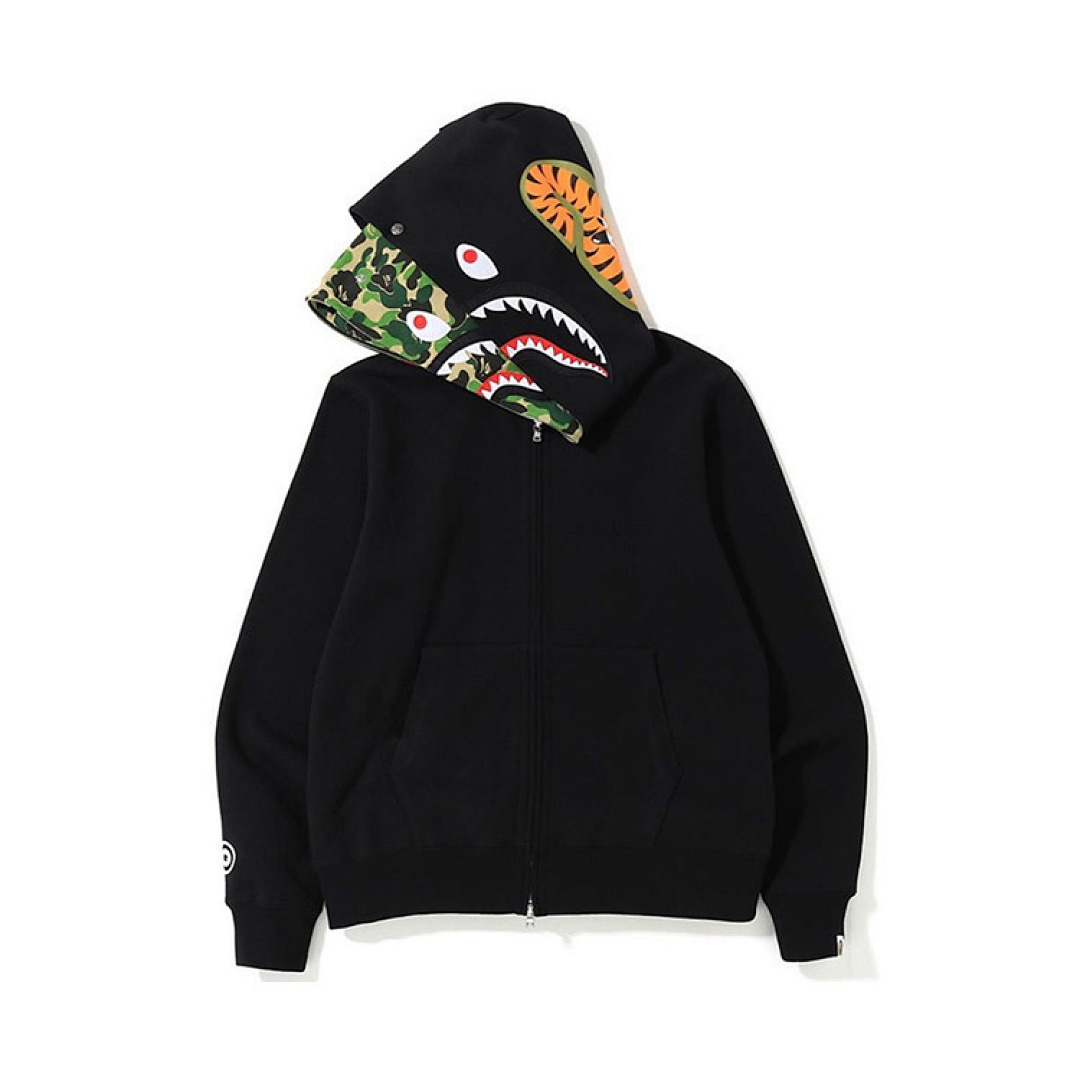 EM Sneakers BAPE ABC Shark Full Zip Double Hoodie Black/Green
