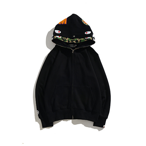 EM Sneakers BAPE ABC Shark Full Zip Double Hoodie Black/Green