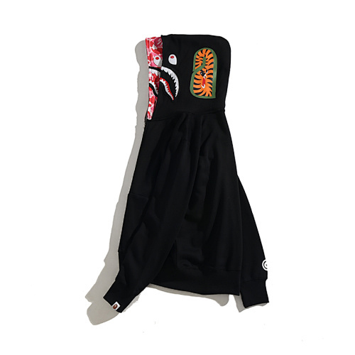 EM Sneakers BAPE ABC Shark Full Zip Double Hoodie Black/Pink
