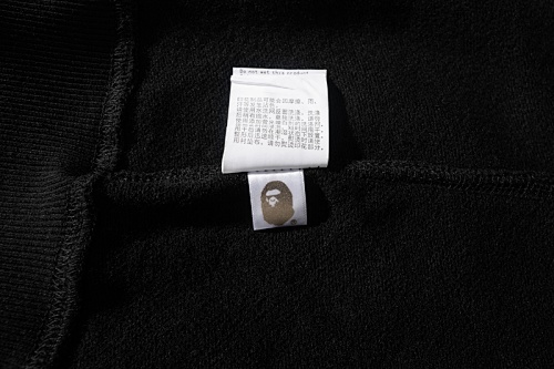 EM Sneakers BAPE Ape Head Letter Print Hoodie Black