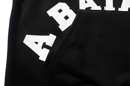 EM Sneakers BAPE Ape Head Letter Print Hoodie Black