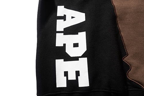 EM Sneakers BAPE Ape Head Letter Print Hoodie Black