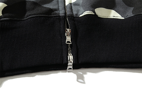 EM Sneakers BAPE City Camo Shark Full Zip Hoodie Black