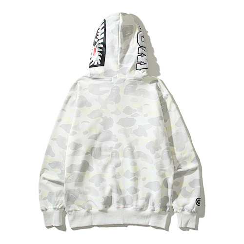 EM Sneakers BAPE City Camo Shark Full Zip Hoodie White