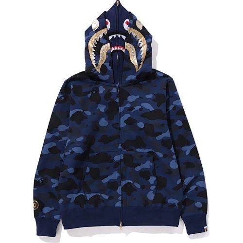 EM Sneakers BAPE Color Camo Double Shark Full Zip Hoodie (SS24) Blue