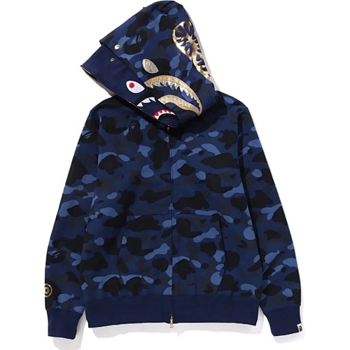EM Sneakers BAPE Color Camo Double Shark Full Zip Hoodie (SS24) Blue
