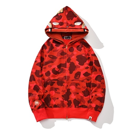 EM Sneakers BAPE Color Camo Double Shark Full Zip Hoodie (SS24) Red